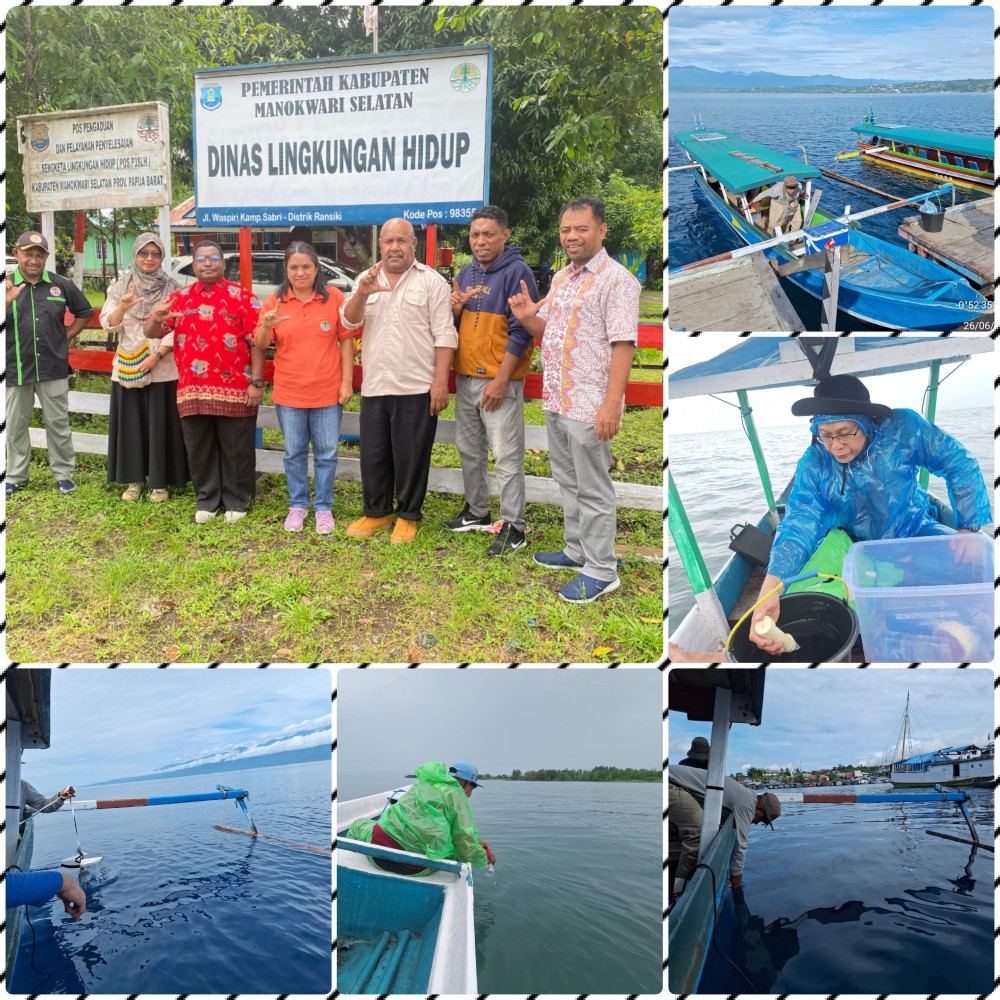 Pengambilan Sampel Air Laut di Kab. Manokwari Selatan