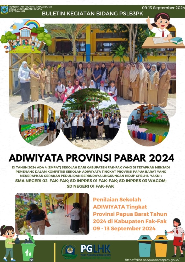Penilaian sekolah ADIWIYATA di Kab. Fak Fak