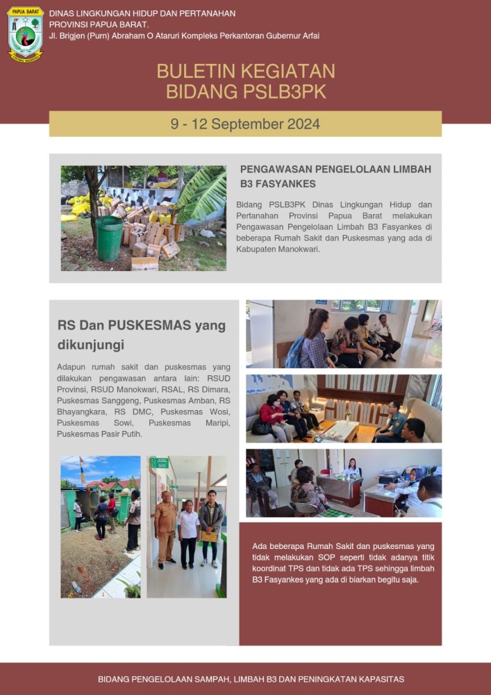 Bidang Persampahan, B3 dan Peningkatan Kapasitas LH